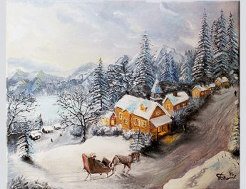 Winter-Story-oil-on-canvas-40x50cm-by-livia-geambasu